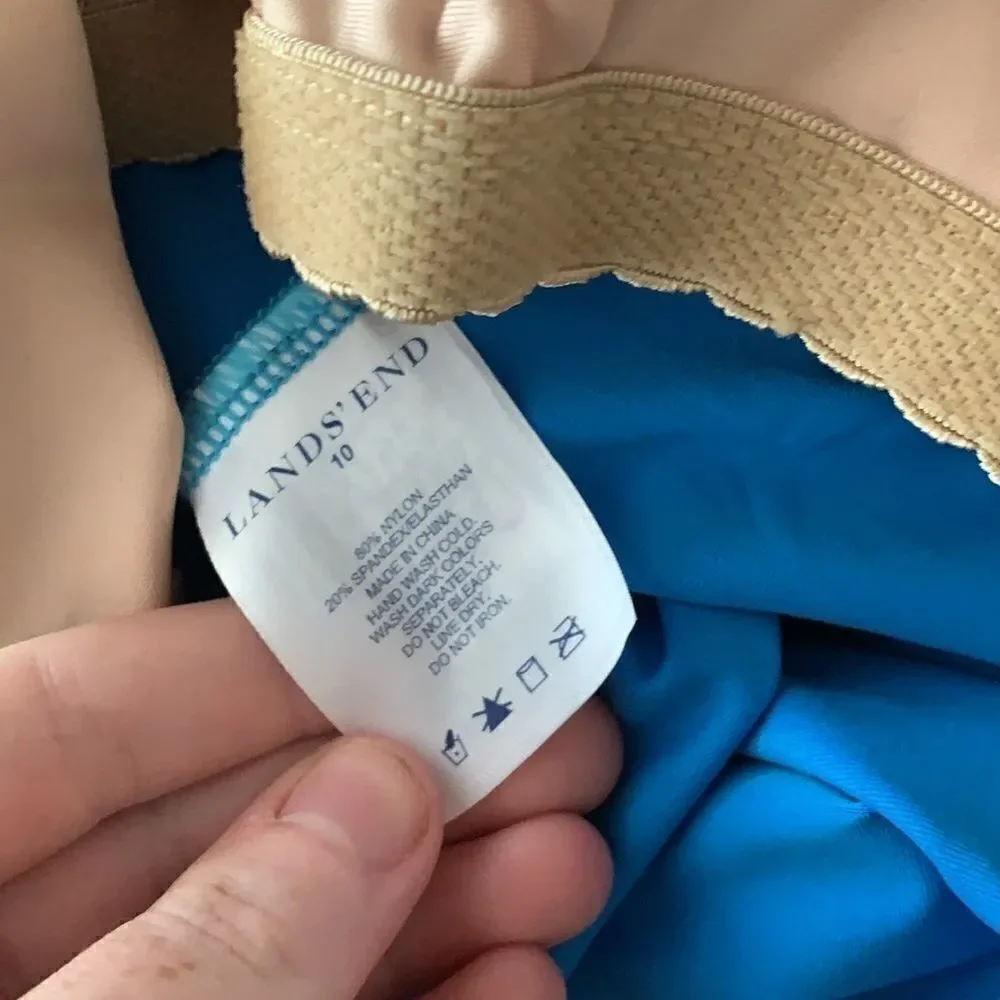 NWT SWEETHEART TANKINI SIZE 10 LANDS’ END